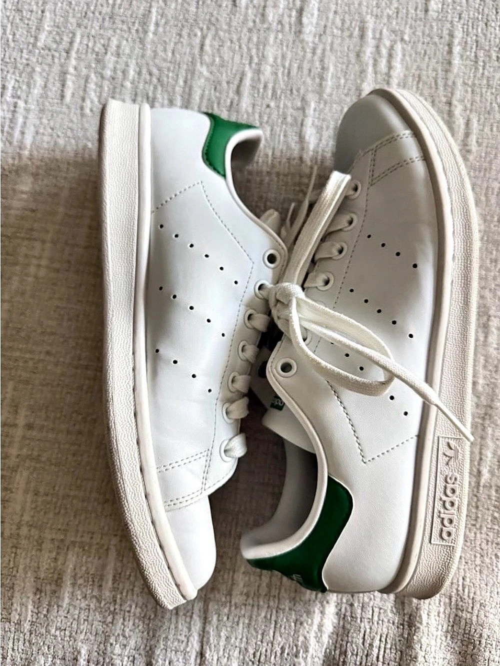 adidas Stan Smith Women's Sneakers White & Green US 6.5 Like New